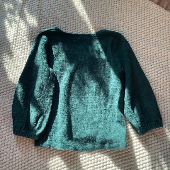 Madewell 3/4 Sleeve Top, Size XXS - Picture 3 of 3